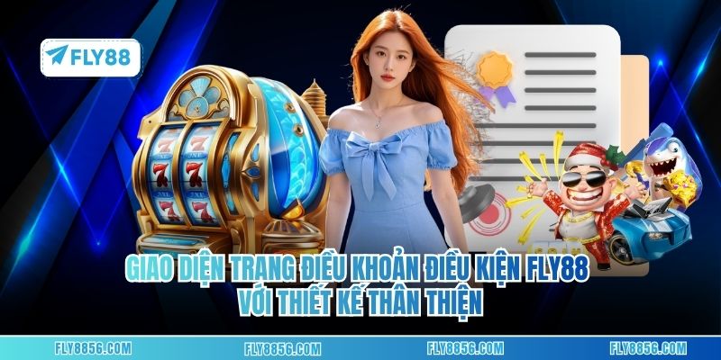Giao diện trang điều khoản điều kiện FLY88 với thiết kế thân thiện